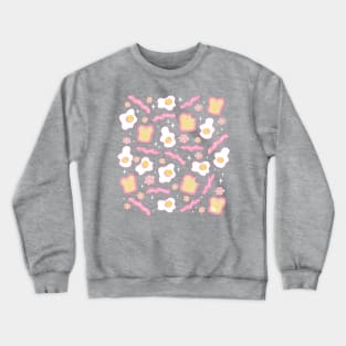 Kawaii Breakfast Pattern Crewneck Sweatshirt